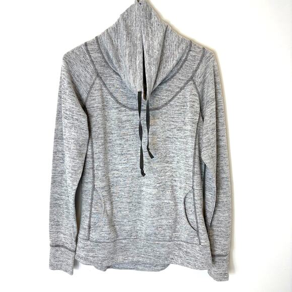 Kuhl Tops - Kuhl - Lea Pullover Cowl Neck Sweatshirt - Heather Ash - Women's Size Large